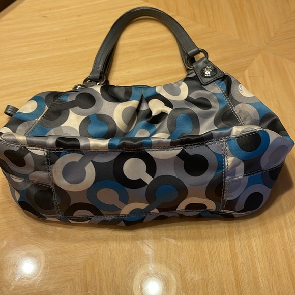 Coach Mini Maggie Bag G1068-44474 Blue Gray White Black - Picture 3 of 9